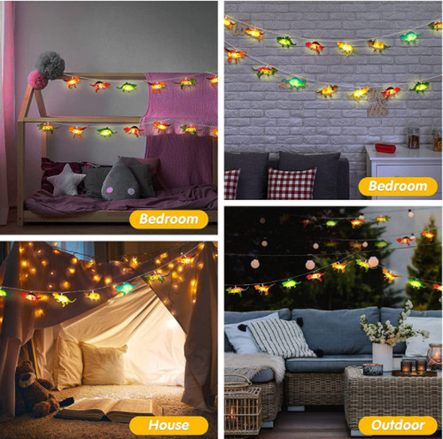 R Luzes Led De Dinossauro, Decorações De Quarto Infantil - Imagem 7