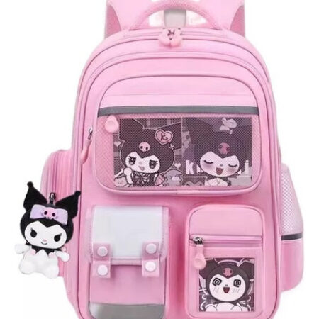 Novo Mochila Escolar Primária Sanrio Kuromi Para Meninas, 1 - Imagem 10