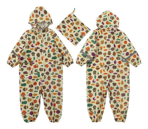 Capa De Chuva Infantil Capa Impermeável Poncho Fato De Chuva - Imagem 64