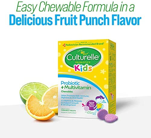 Probiótico Culturelle Kids + Multivitamínico Mastigável Com - Imagem 4