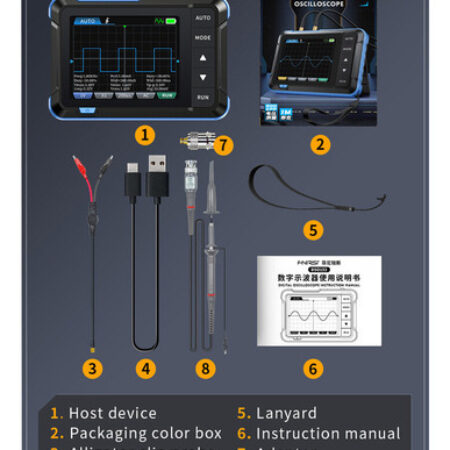Alta Configuração Do Osciloscópio Digital Fnirsi Dso153 - Imagem 2