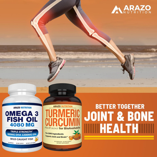 Arazo Nutrition Curcumina De Cúrcuma Com Bioperine 1300mg Co - Imagem 6