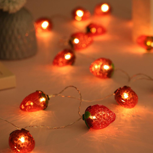 Hhh Luzes Led De Natal De 6,5 Pés De Corda De Morango, Modo - Imagem 4