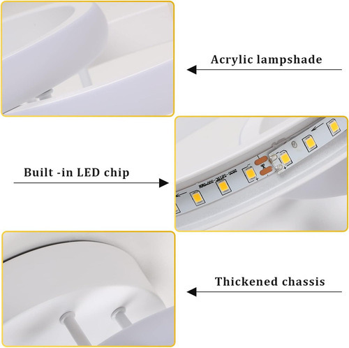 Luminária Pendente Moderna, Quarto, Luz Led De 20 Cm - Imagem 32