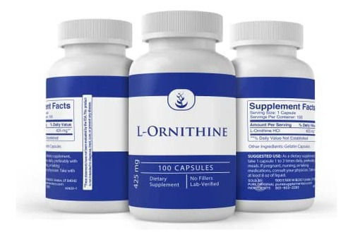 Ingredientes Puros L-ornitina, (100 Cápsulas) Sempre Puro, - Imagem 3