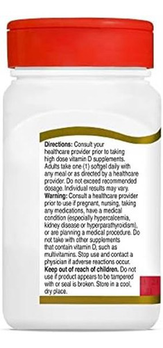 21st Century Healthcare Vitamina D3 125 Mcg (5.000 Ui) Cápsu - Imagem 8