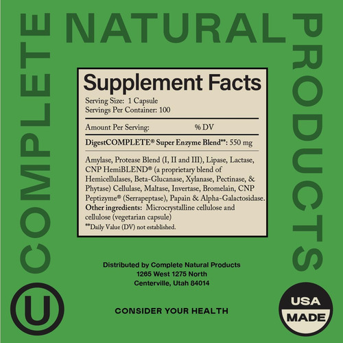 Suplementos De Enzimas Digestivas, Superalimento Natural À B - Imagem 2