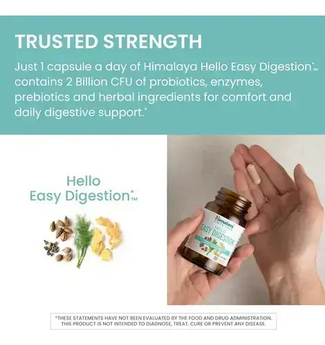 Himalaya Hello Fácil Digestão, Enzimas Digestivas Com 2 Bilh - Imagem 5