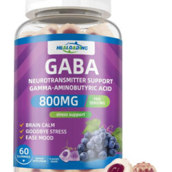 Healoading Gaba Gummies 800 Mg Suplementos Gaba Com L-teanin