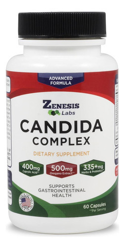 Zenesis Labs Candida Complex Cleanse Detox Suplemento De Áci