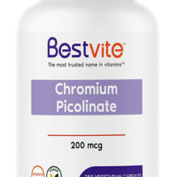 Bestvite Picolinato De Cromo 200mcg (250 Cápsulas Vegetarian