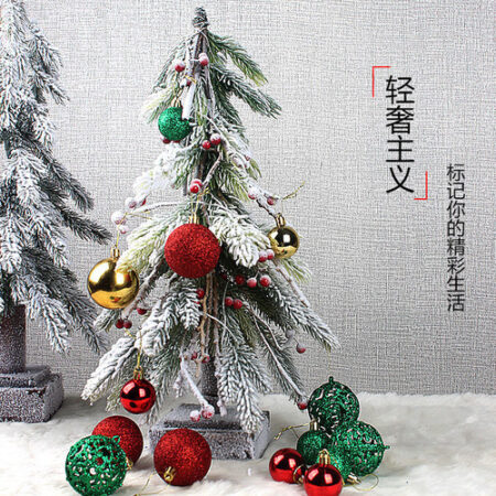 Conjunto De Bolas De Natal De Cor Sólida/fosco/glitter, 100 - Imagem 3