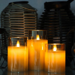 Lâmpada De Velas Elétricas Led Sem Chama De 3 Peças.