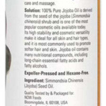 Óleo De Jojoba Now Foods 473 Ml Puro Importado 3un - Imagem 3