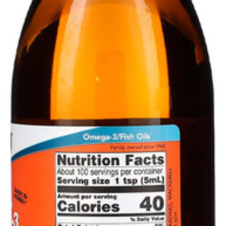 Ômega-3 Fish Oil Now Foods 500ml Sabor Limão Importado 5un - Imagem 4