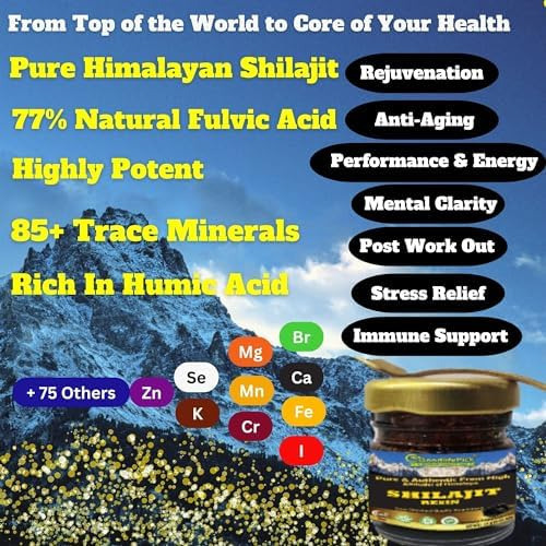 Shilajit Puro Himalaia Orgânico. 77% De Ácido Fúlvico Natura - Imagem 4