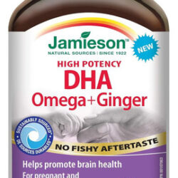 Jamieson Dha De Alta Potência Omega + Gengibre, 100 Cápsulas