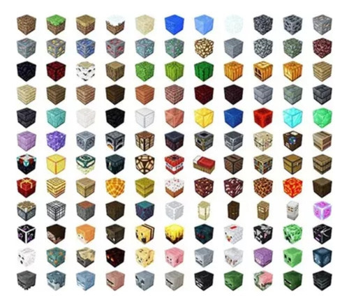 Novo T Conjunto De Blocos Magnéticos Minecraft Construção