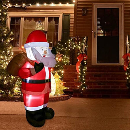 Decorações De Natal De 1,8 M Led Inflável Papai Noel - Imagem 20