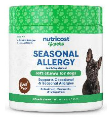 Suplemento Nutricost Pets Sazonal Allergy Para Cães 60 Masti - Imagem 2