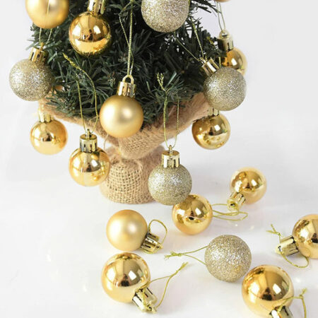 Pacote De 100 Esferas De Natal Para Decoração De Árvores - Imagem 8