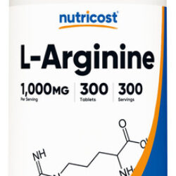 Suplemento Nutricost L-arginina 1000 Mg Comprimidos (300 Com