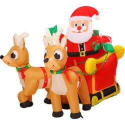 Hhh Adorável Carrinho De Trenó Elk De 1,8 M, Decora O Papai