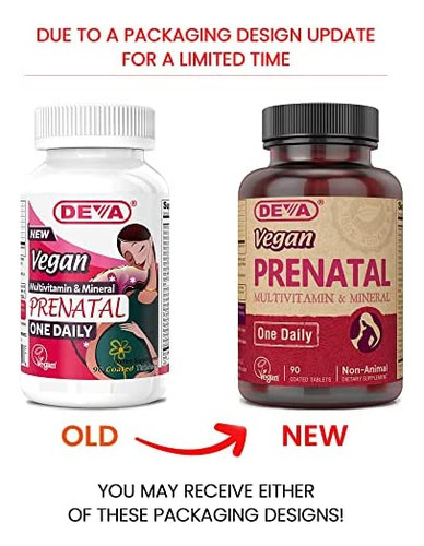 Suplemento Multivitamínico E Mineral Pré-natal Deva Vegan - - Imagem 2