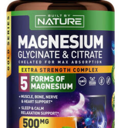Complexo De Magnésio 500mg - 5 Formas De Glicinato De Magnés