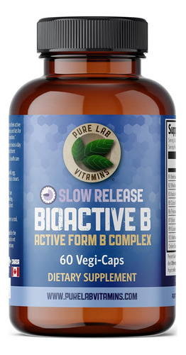 Suplemento Complexo Bioativo B 60 Cápsulas Veganas Puras