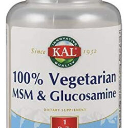 Kal 100% Vegetariano Msm E Comprimido De Glucosamina, 500 M