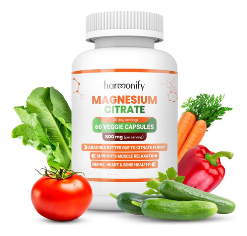 Harmonify Suplemento De Citrato De Magnésio 800 Mg Por Porçã