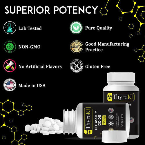 Comprimidos De Iodeto De Potássio Thyroki 130 Mg (150 Compri - Imagem 3
