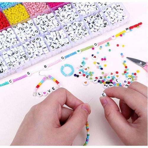 Pulseira De Kit Inicial Contas Encantam Crianças Set 1. - Imagem 3
