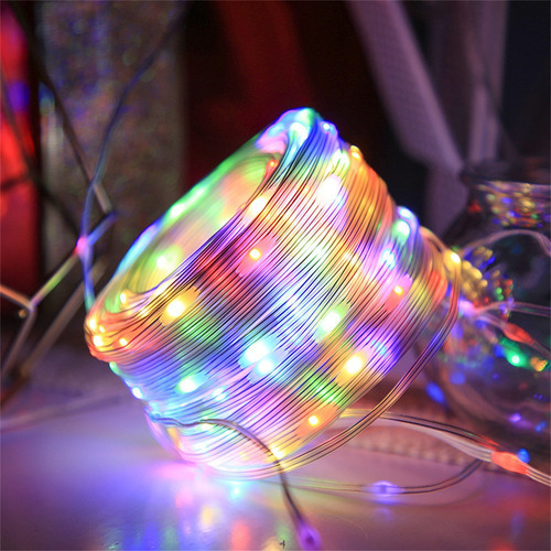 20m 8 Padrão Solar Light Leather Cord Decoração De Natal - Imagem 3
