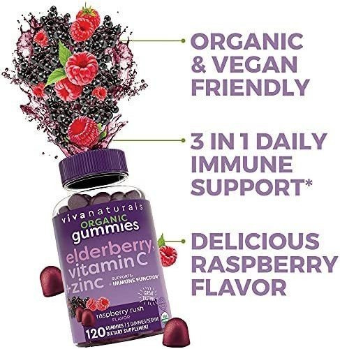 Vitamina C Viva Naturals 45 Mg 120 Gomitas - Imagem 5