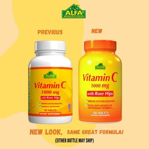 Alfa Vitamins Vitamina C Com Rose Hips Com 1000 Mg De Vitami - Imagem 5
