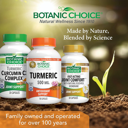Suporte Antioxidante De Cúrcuma Premium Botanic Choice - Sup - Imagem 5