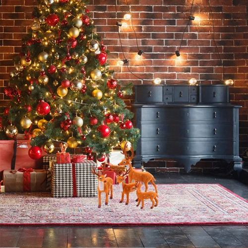 Decoração De Natal Rena Veado Alce Cervo Grande De Arvore*3 - Imagem 7