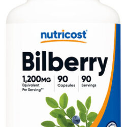 Suplemento Nutricost Em Cápsulas De Mirtilo 1200 Mg (90 Cáps