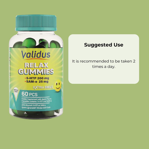 Gommies De Alívio Do Estresse Do Validus Premium-5-htp 200mg - Imagem 5