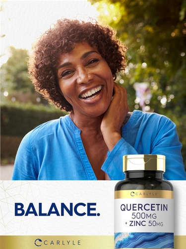 Cápsulas De Carlyle Quercetina 500mg | Com 50mg De Zinco | 1 - Imagem 7