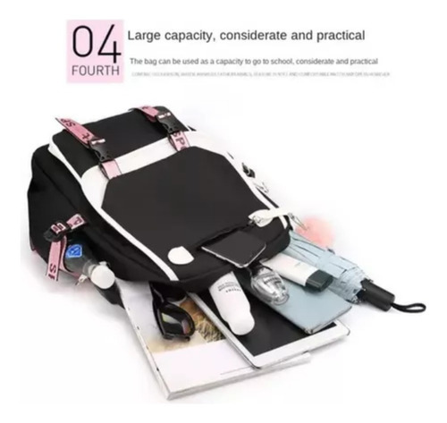 Mochila De Grande Capacidade 2025 New Series Stitch W1 2pc - Imagem 8