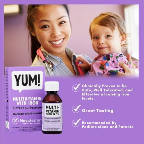 Novaferrum Yum | Multivitamínico Com Ferro Para Bebês, Crian - Imagem 5