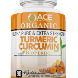 Ace Nutrição Curcumina Com Pimenta Preta-90 Contagem De Cáps