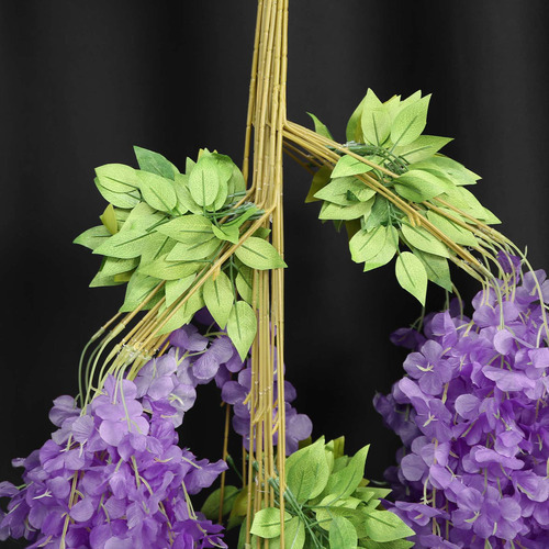 16 Unidades De Flores Suspensas De Glicínia Artificial Garla - Imagem 4