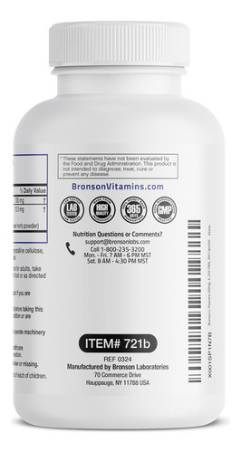 Bronson L-teanina 200 Mg (força Dupla) Com Erva De Flor De M - Imagem 5