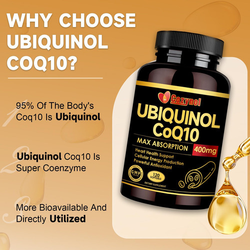 Ubiquunol Coqmg Softgels Com Vitamina E & Ômega-3, Coenzima - Imagem 6