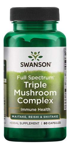 Swanson Full Spectrum Complexo De Cogumelos Triplos 60 Cápsu