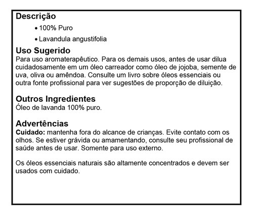 Óleo De Lavanda Now Foods 10ml 100% Puro Importado 5un - Imagem 5